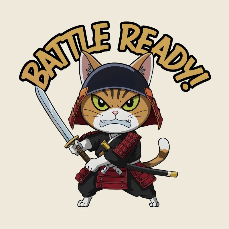 Chat samouraï
