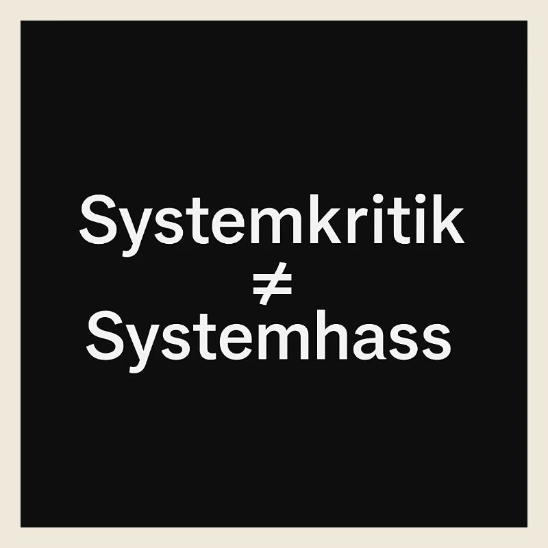Kritik am System