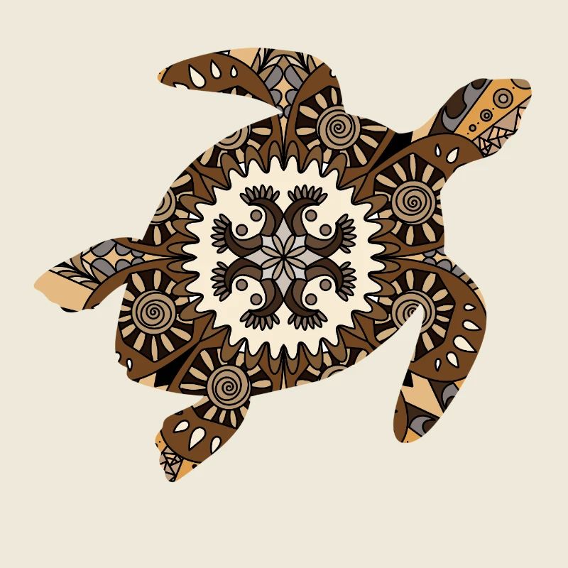 Mandala Turtle – Spirit der Tiefe