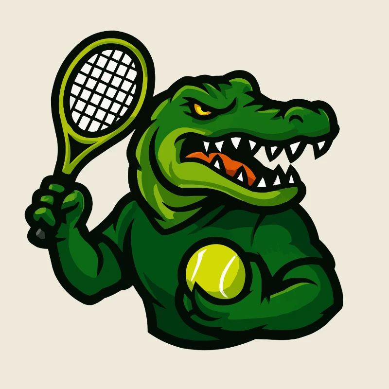 krokodil tennis comic