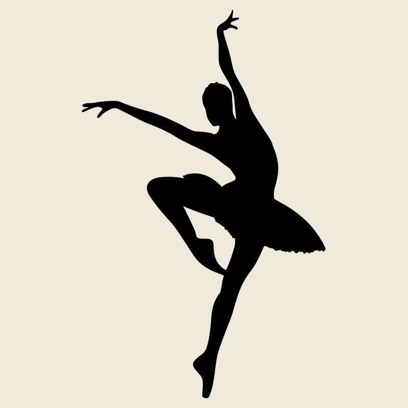 Vektor Ballett Tänzer Silhouette