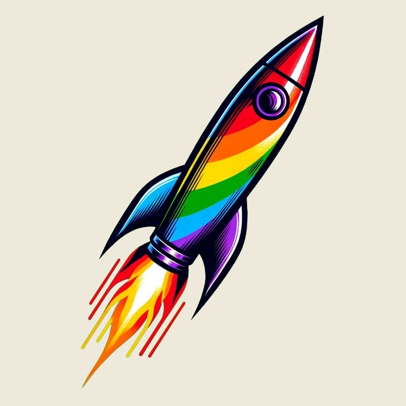 Regenbogen Rakete | Raketenstart