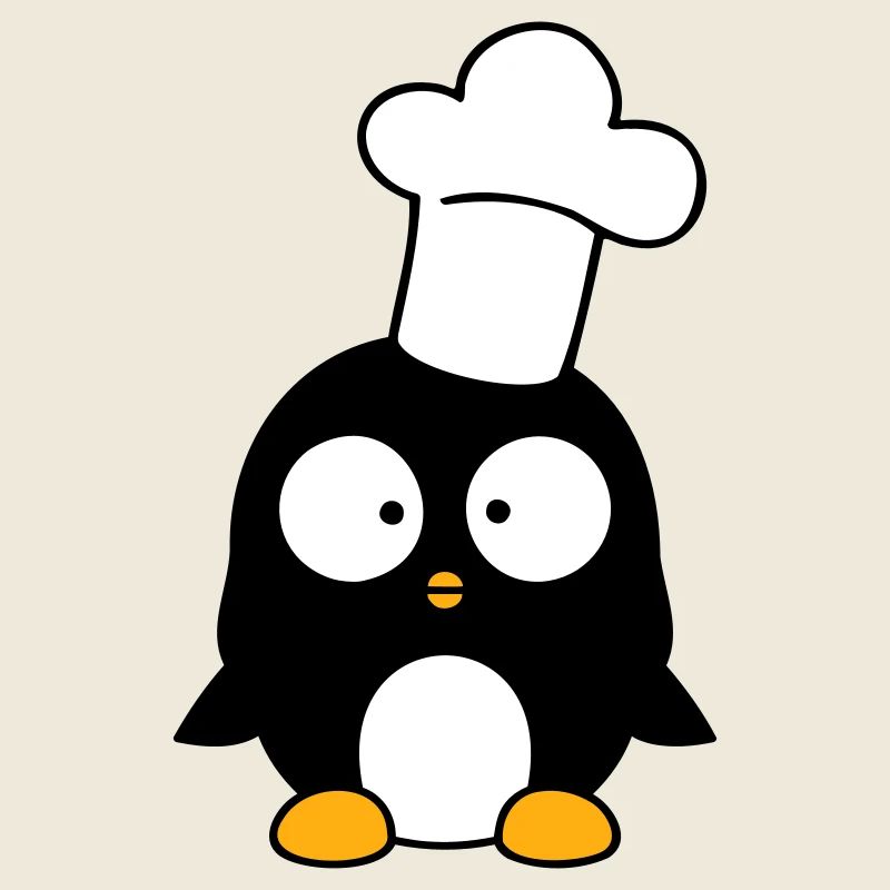 Penguin Kitchen Chef Hat Food Cooking