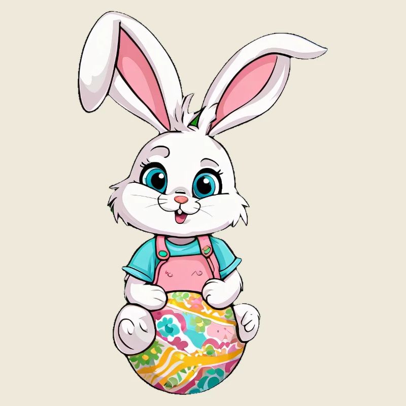 Osterhase mit Ostereiern