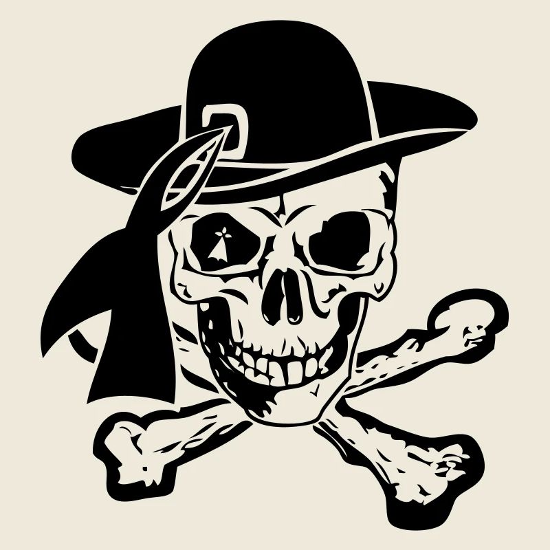 head of death bone hat breton