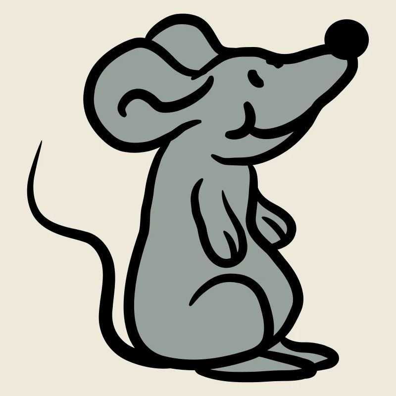 Little cute cute mouse