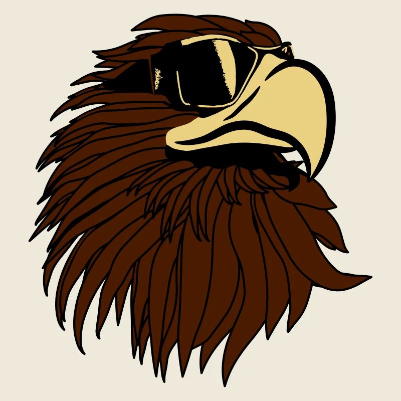 Aigle de cool lunettes de soleil tête Eagle
