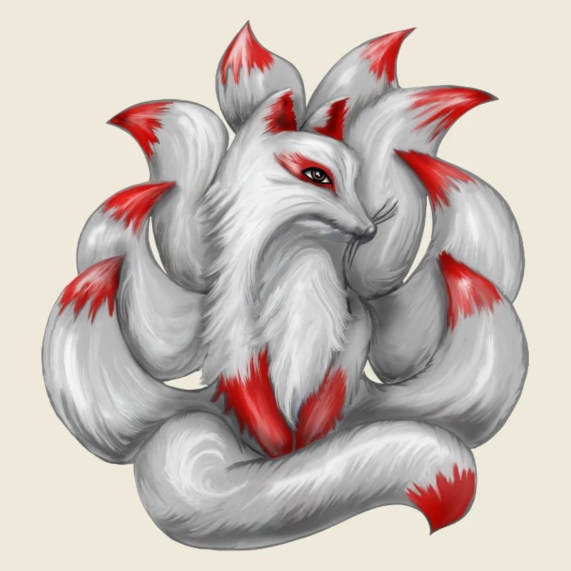 Nine-tailed fox Japanese fox