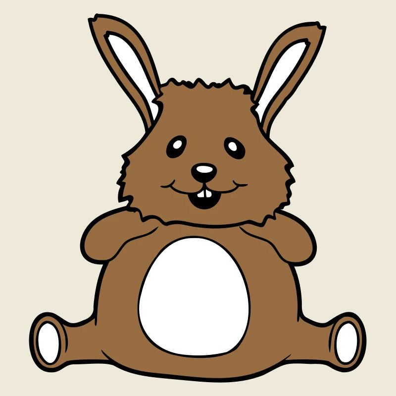 Bunny Chubby Fat Fat Round Overweight Hungry