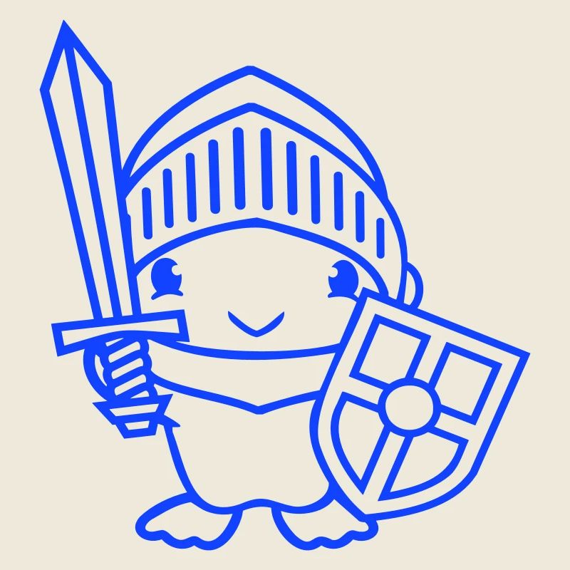 Duck Knight Armor Épée Bouclier Casque Combattant