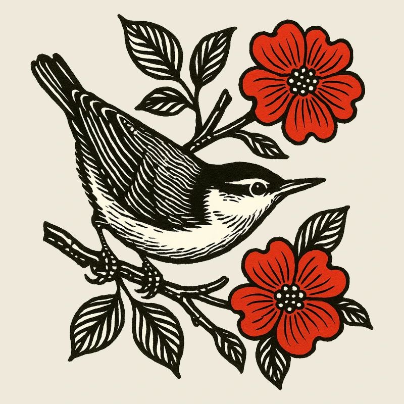 Retro Nuthatch