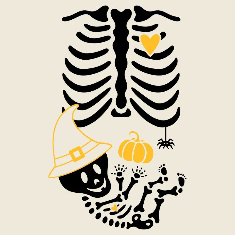 Maternity Skeleton Witch Hat