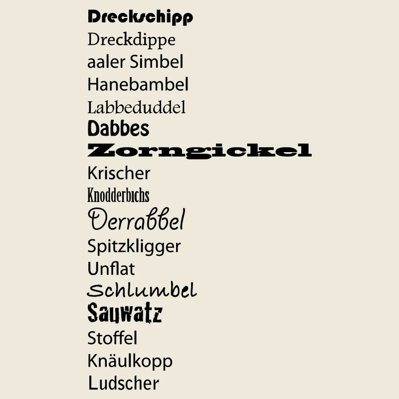 Hessische Schimpfwörter