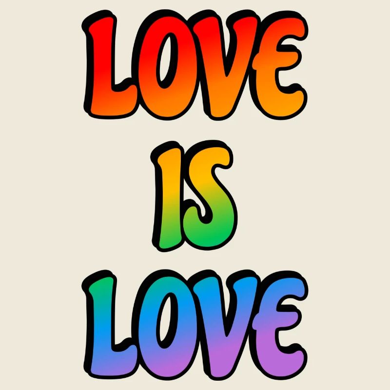 Regenbogen-Liebe ist Liebe