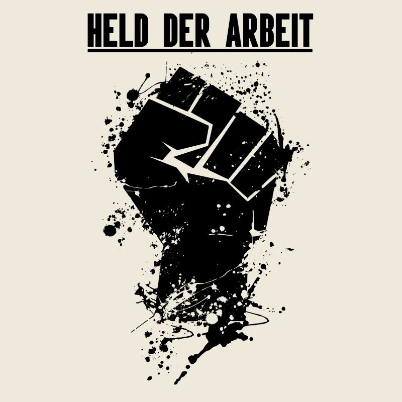 Held der Arbeit Faust Schwarz