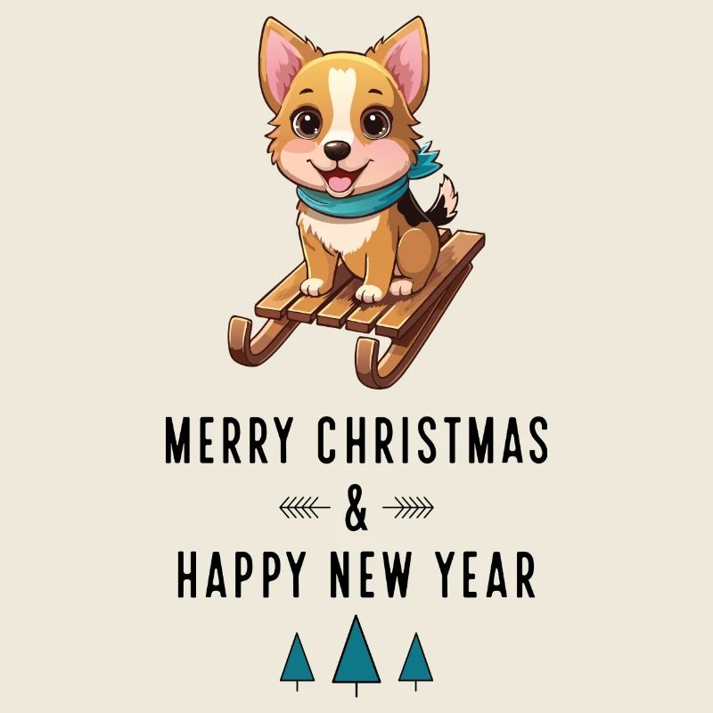 Dog at Christmas