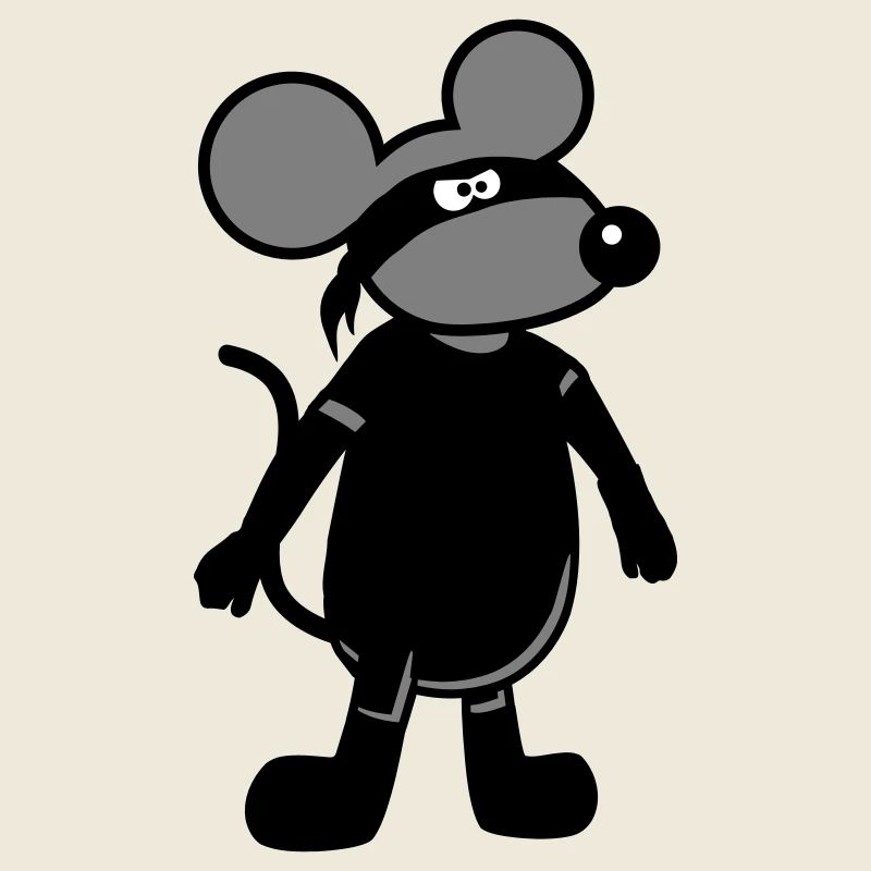 Souris Méchant Voleur Ninja Raid Voleur Cambrioleur