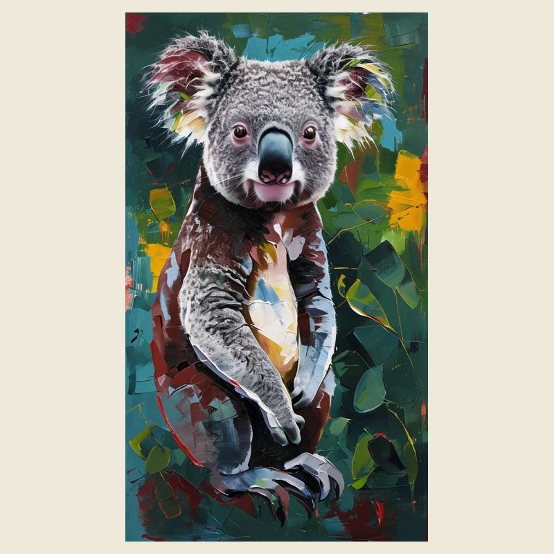 Koala Art Comic Kunst Wildlife