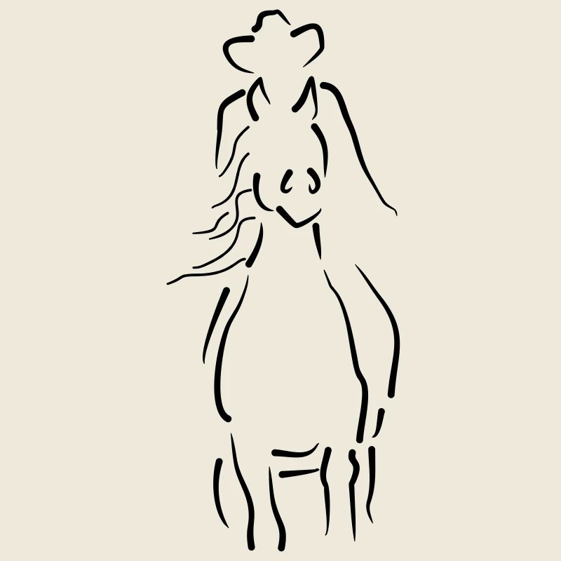 Sliding Stop-Pferd
