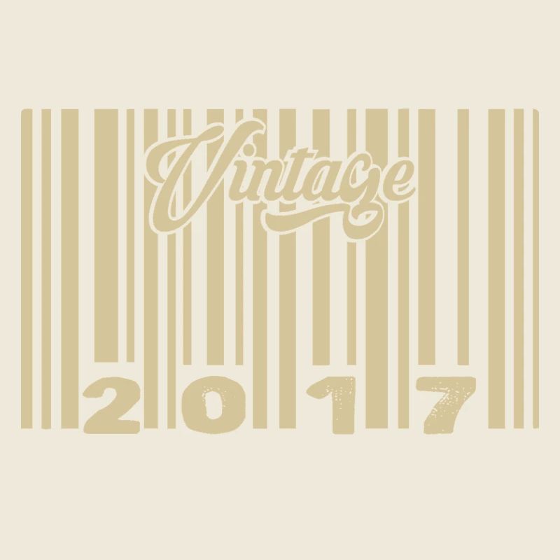 vintage 2017 Code barre 2017: Année 2025.