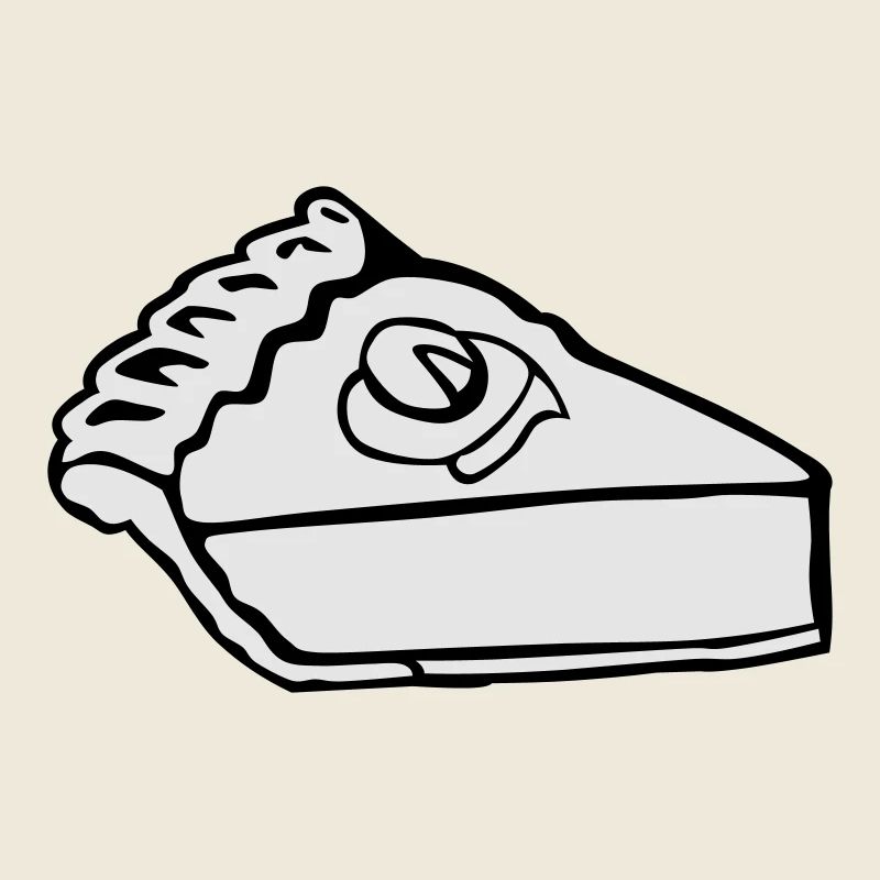 Slice of pumpkin pie