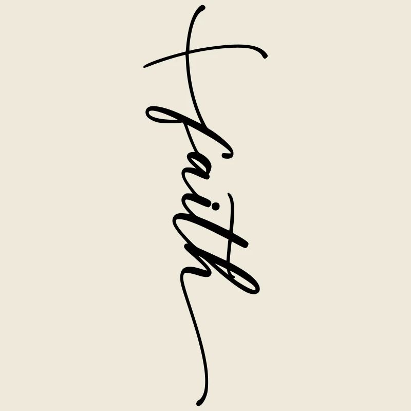 Faith Cross Cursive