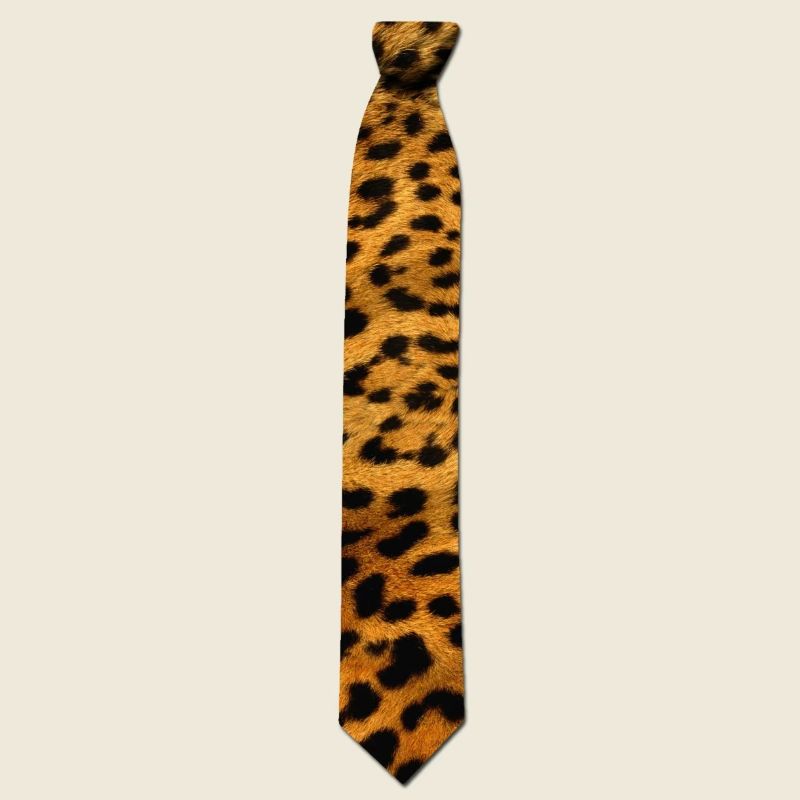 Tie Leopard fur