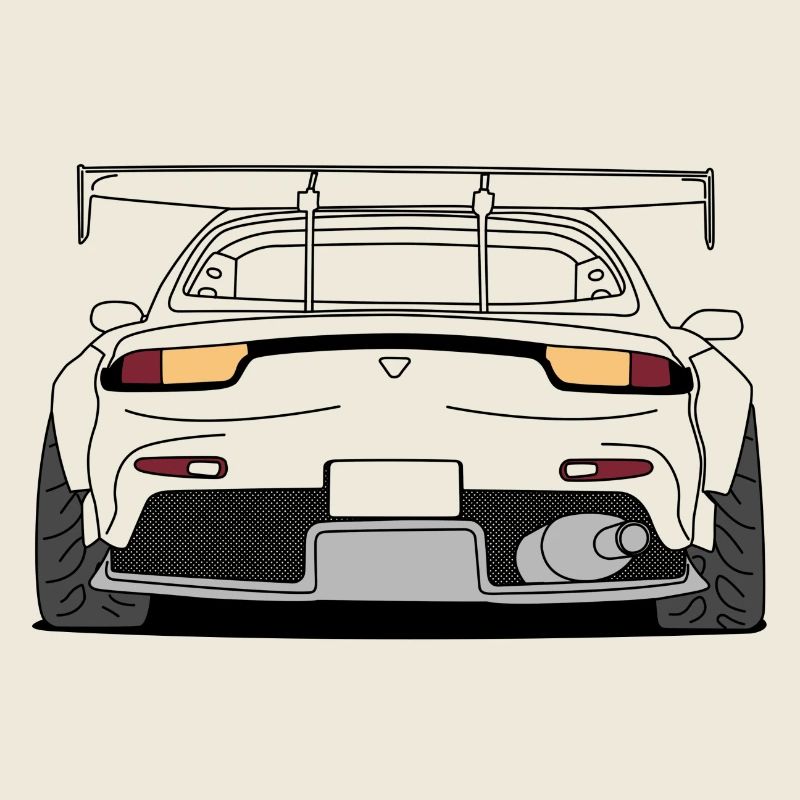 rx7 rear outlines