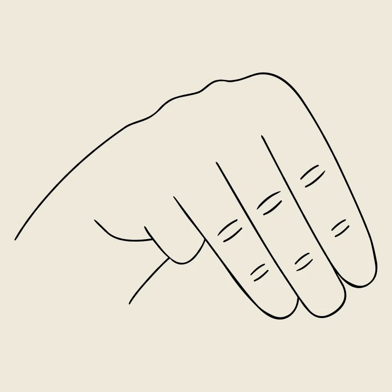 Signe à la main