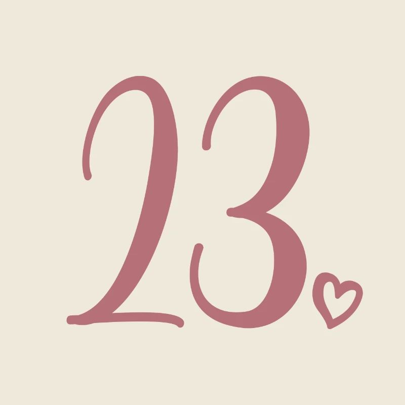 Mignon numéro 23, 23 ans, cadeau de 23e anniversaire