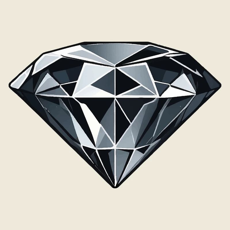 Black diamond showcasing exquisite cut