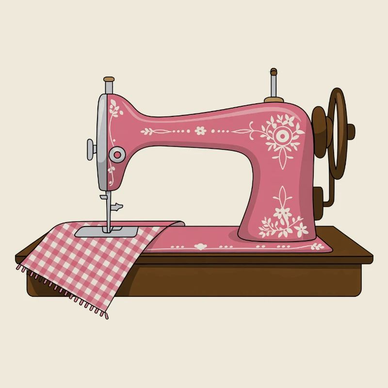 Machine sewing and embroidery