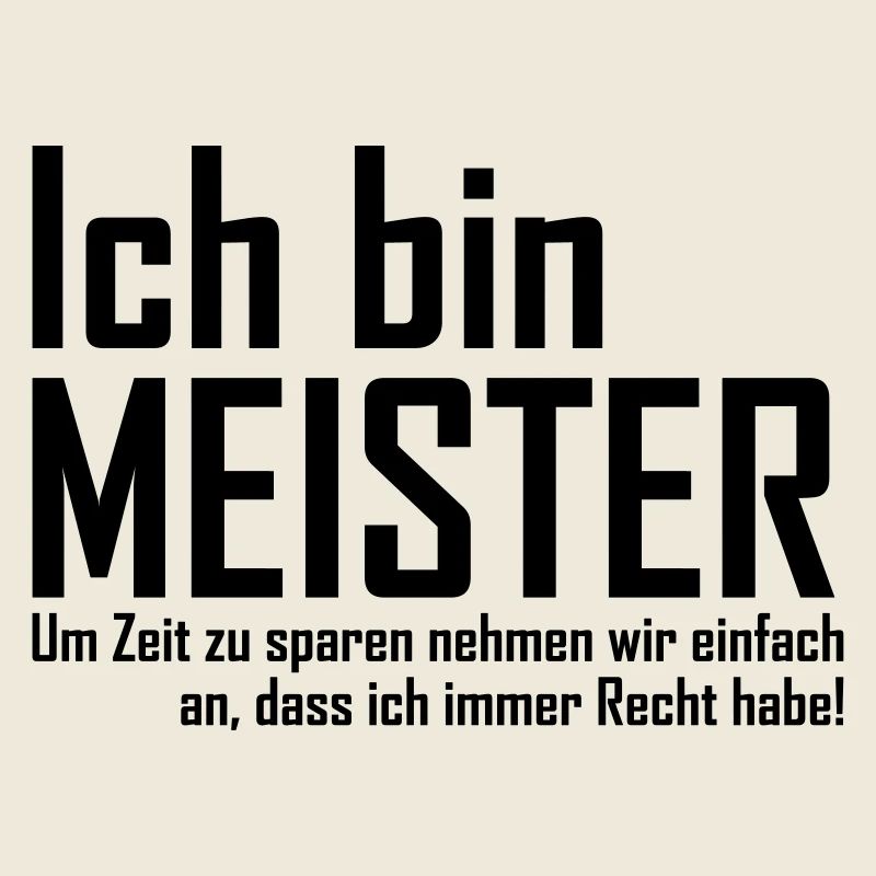 ich bin meister