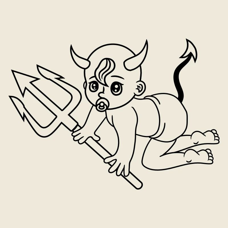 böse teufel dämon hölle teufelchen satan krabbeln