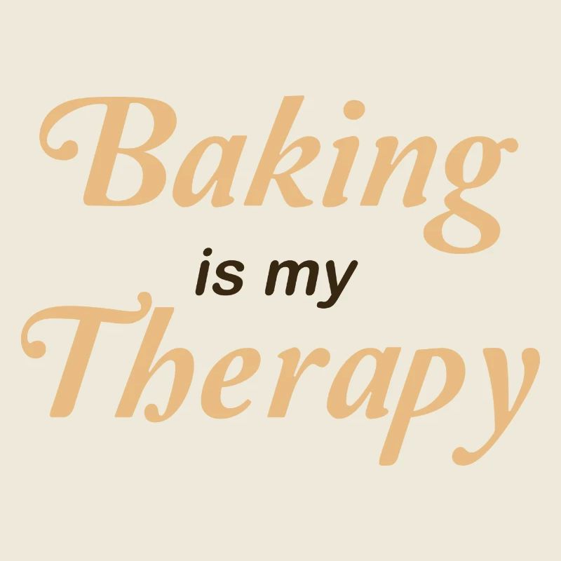 Baking is my therapy Logo