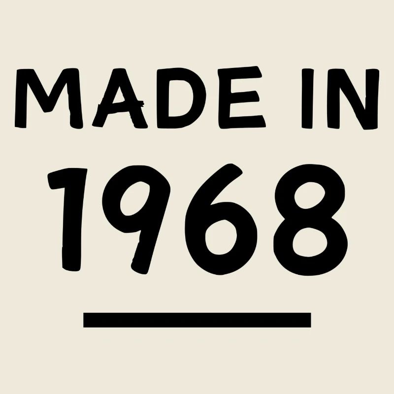 Fabriqué en 1968 - Année de naissance / Anniversaire