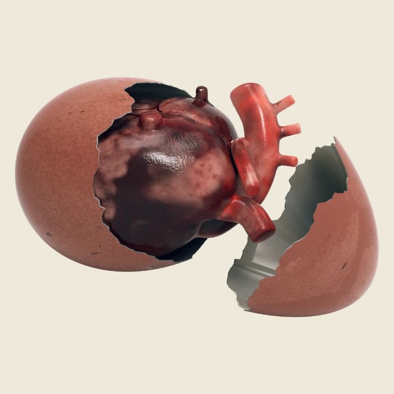 Heart in the egg