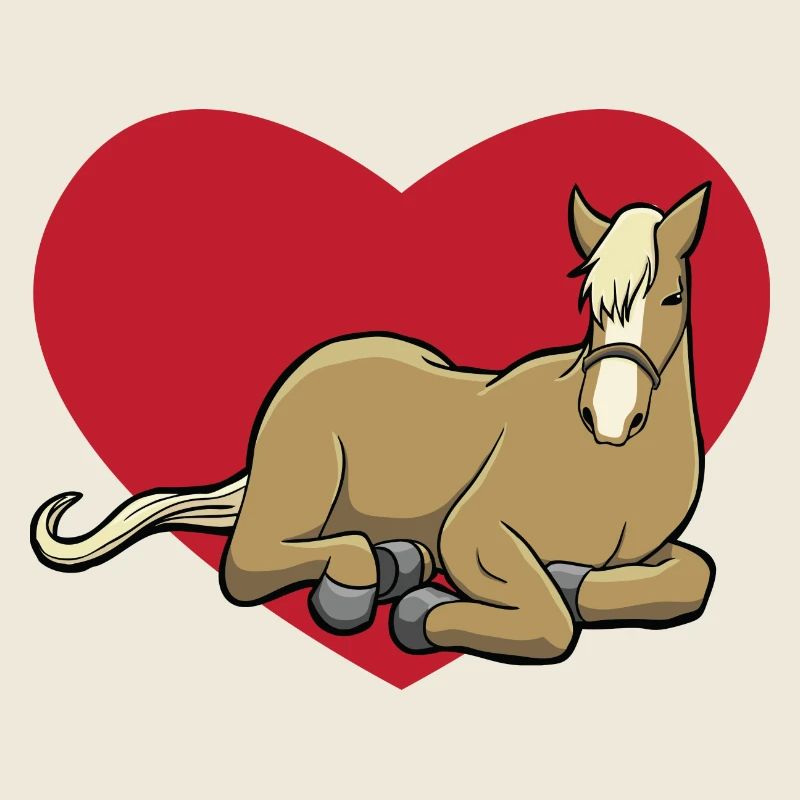 Ich liebe Pferde - Pferd mit Herz