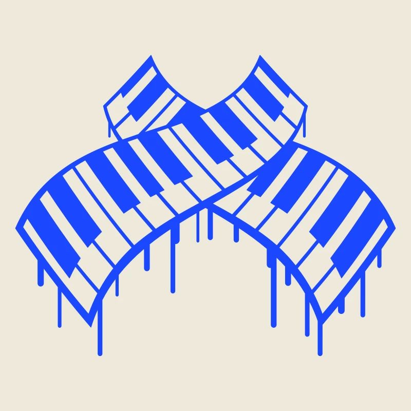 Graffiti Drop Piano Keys DJ Musical Instrument