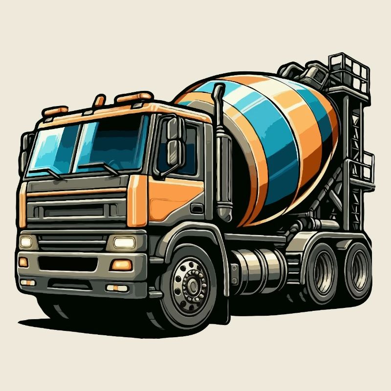 Cement mixer large