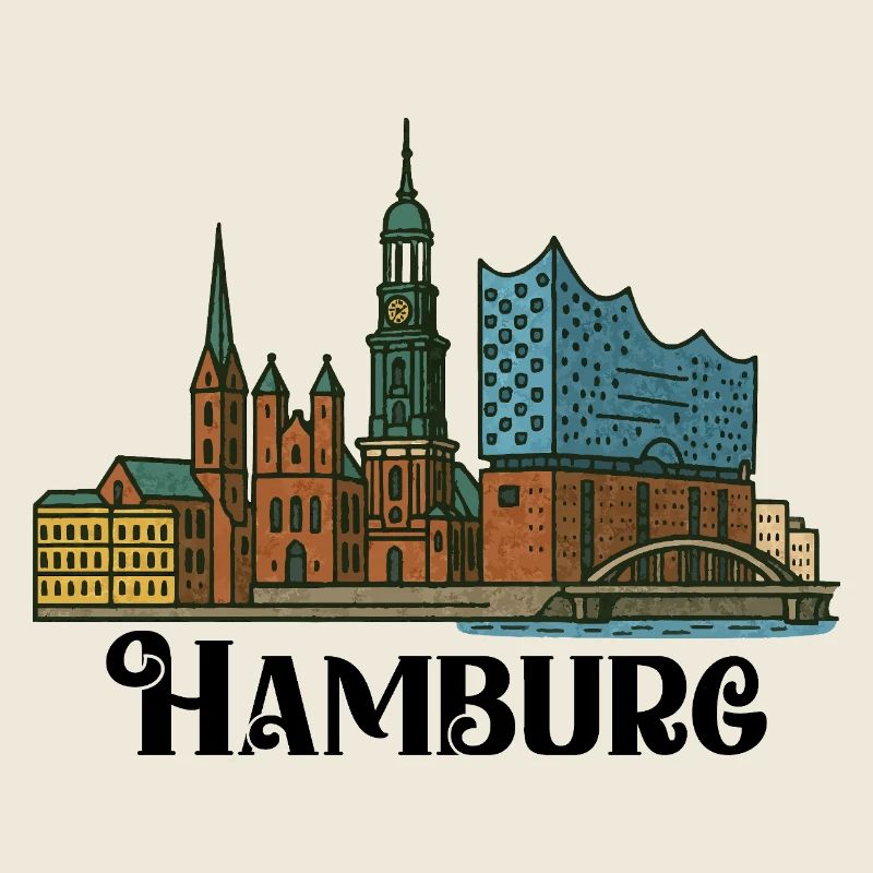 Hamburg Skyline City