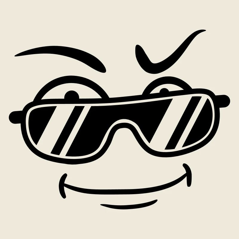 Mec cool lunettes de soleil type sourire