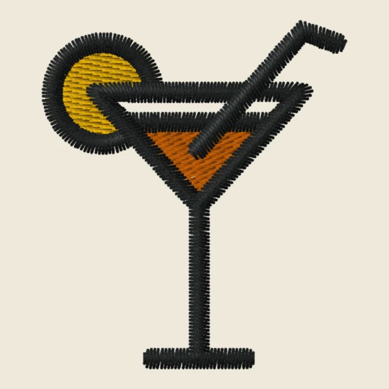 Cocktail brodé