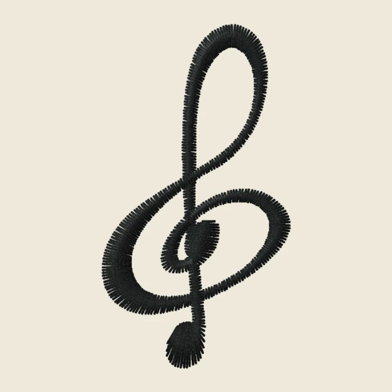 Note bestickt