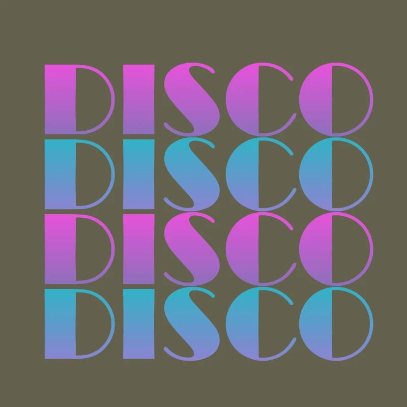 Lebendiges Disco-Textmuster-Design