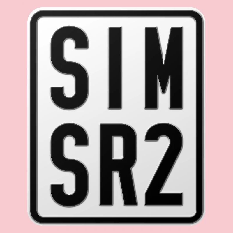 Simson SR2 Moped Kennzeichen