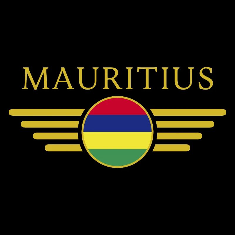 I Love Mauritius, T-Shirt Design Style Élégance
