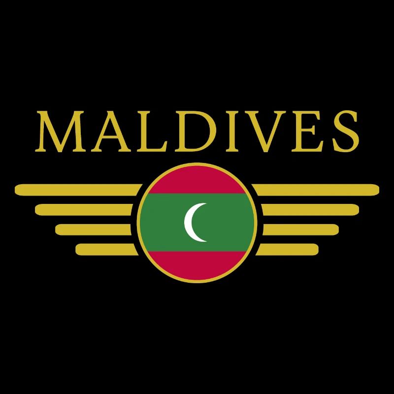 J’aime les Maldives, T-shirt design de style élégance