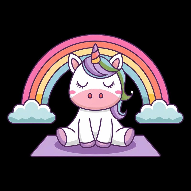 licorne de yoga
