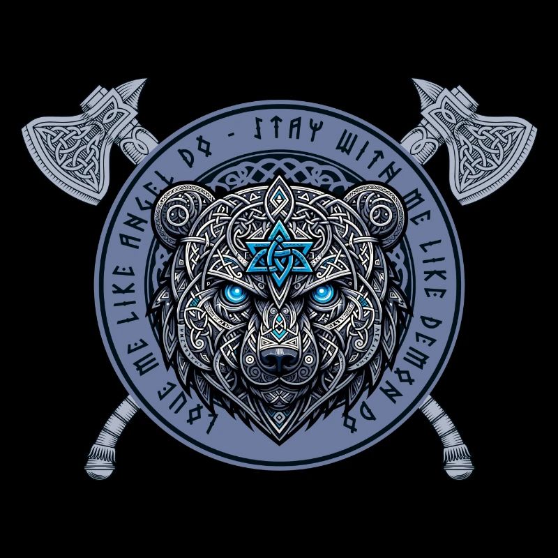 Viking Bear Logo – Strength and Protection